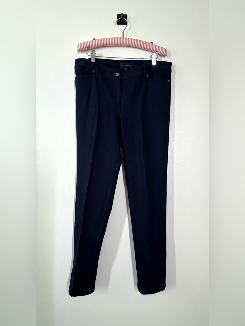 Talbots Womens Dark Navy Dress Trousers Size 10 Very Soft Stretch “Jeans Style”